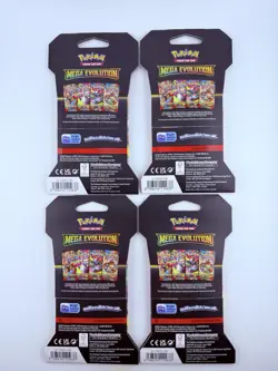 Pokemon TCG Mega Evolution 4x Sleeved Booster Pack Full Art Set Free Shipping - Image 2