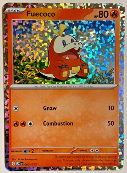 Fuecoco Holo Rare 2/15 McDonald's Promo 2023 LP Pokemon TCG - Image 1