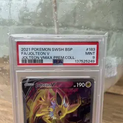 Jolteon V - SWSH 183 - Black Star Promo - Pokemon TCG PSA 9 MINT - Image 3