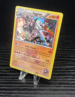 Team Magma's Aggron 14/34 Double Crisis Holo Rare 140HP Stage 2 Pokemon TCG - Image 2