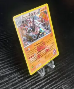 Team Magma's Aggron 14/34 Double Crisis Holo Rare 140HP Stage 2 Pokemon TCG - Image 3