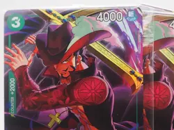 4 x One Piece TCG ST12-003 Dracule Mihawk Alt Art Promo NM English (Playset) - Image 3