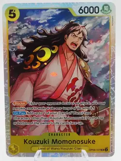 Kouzuki Momonosuke OP06-107 SUPER RARE (SR) One Piece Card Game NM English - Image 1