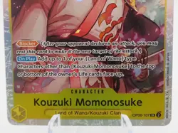 Kouzuki Momonosuke OP06-107 SUPER RARE (SR) One Piece Card Game NM English - Image 2