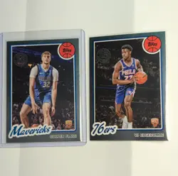 Topps 2024 NBA Rookie Card Lot Cooper Flagg Mavericks & VJ Edgecombe 76ers - Image 1