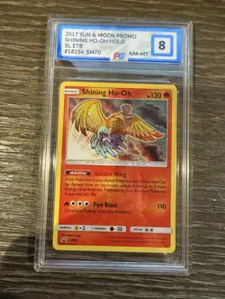 2017 POKEMON SM BLACK STAR PROMO #SM70 SHINING HO-OH-HOLO PG 8 - Image 1