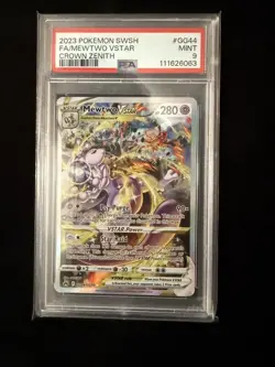 2023 Pokemon SWSH FA/Mewtwo VSTAR Crown Zenith #GG44 PSA Mint 9 - Image 1