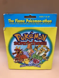 Vintage Nintendo Flame Pokemon athon Racing Games Scratchees Cards 2000 GC - Image 1