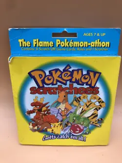 Vintage Nintendo Flame Pokemon athon Racing Games Scratchees Cards 2000 GC - Image 2