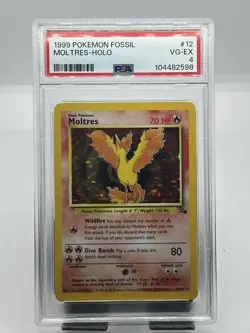 Pokemon TCG Moltres 12/62 Fossil Holo Rare PSA 10 - Image 1