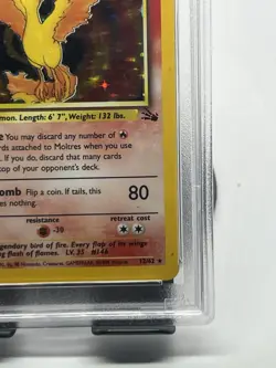Pokemon TCG Moltres 12/62 Fossil Holo Rare PSA 10 - Image 5