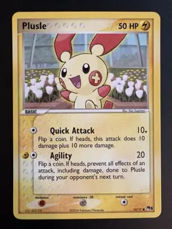 Plusle 13/17 Common Pokemon POP Series 1 NM - Image 1