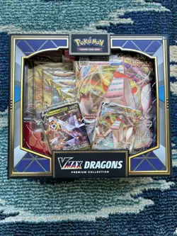 Pokemon TCG VMax Dragons Premium Collection Rayquaza Duraludon Brand New Sealed - Image 1