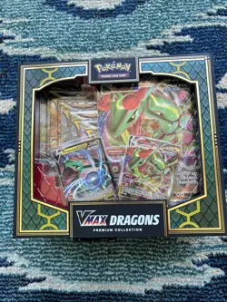 Pokemon TCG VMax Dragons Premium Collection Rayquaza Duraludon Brand New Sealed - Image 2