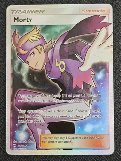 Pokemon TCG Morty (Full Art) 212/214 Sm-Lost Thunder Holo NM - Image 1