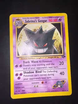2000 Pokemon Gym Challenge Sabrina's Gengar #29/132 ENG - Image 1