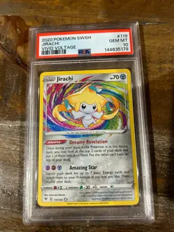 POKEMON 2020 Vivid Voltage JIRACHI #119 PSA 10 Gem Mint Rare Amazing - Image 1