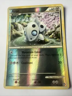 Pokemon- Aron 56/102 - Triumphant - Reverse Holo - Image 1