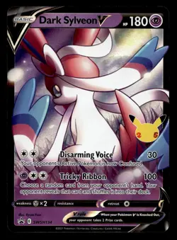 Dark Sylveon V SWSH134 Sword & Shield Promo Celebrations Pokemon NM - Image 1
