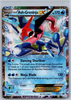 Ash-Greninja EX - XY133 XY133 Holo Promo XY Promo Pokemon Holo Heavily Played - Image 1