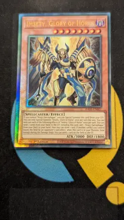 RA05-EN027 Imsety, Glory to Horus Ultimate Rare 1st Ed YuGiOh - Image 1