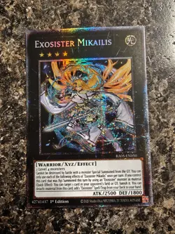 Yugioh Exosister Mikailis - RA05-EN050 - 1st Ed. Starlight Rare - NM - Image 1