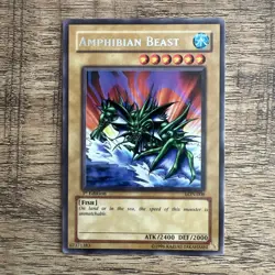 Yu-Gi-Oh! TCG Amphibian Beast LON-008 1st Edition Rare - NM Condition - Image 1