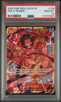2024 ONE PIECE OP09-EMPERORS IN THE NEW WORLD #118 GOL D. ROGER PSA 10 - Image 1