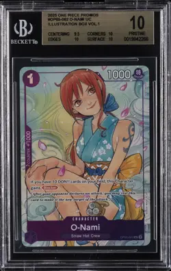 2025 ONE PIECE ILLUSTRATION BOX VOL.1 PROMOS UC #OP05-062 O-NAMI BGS 10 - Image 1