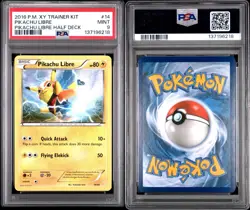 2016 POKEMON XY TRAINER KIT PIKACHU LIBRE HALF DECK #14 PIKACHU LIBRE PSA 9 - Image 3