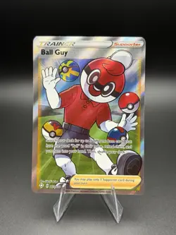 Pokemon Card Ball Guy 065/072 Shining Fates Ultra Rare NM - Image 1