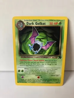 Dark Golbat 24/82 Team Rocket Non Holo Rare Pokemon Card WOTC 2000 LP - Image 2