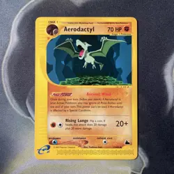 Pokemon Aerodactyl Card 1/144 Skyridge Non-Holo Rare WOTC NM - Image 1