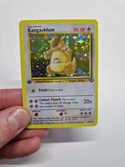 Pokemon Card Kangaskhan 5/64 Holo Rare Jungle Set WOTC 1st Edition - Image 1