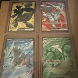 Pokemon TCG 4 Card Bundle Full Arts From Black Bolt And White Flare - Image 1