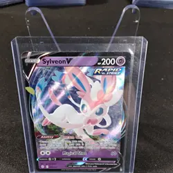 Pokemon TCG Sylveon v Evolving Skies Holo Ultra Rare Card 074/203 - Image 2
