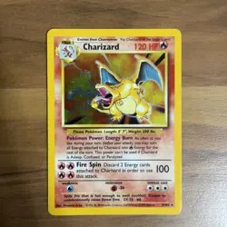 Pokemon Charizard 4/102 Base Set Unlimited Holo Rare HP - Nintendo 1999 Card - Image 1