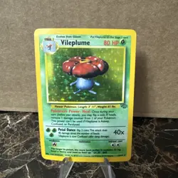 Pokemon TCG Vileplume Holo Rare Jungle Card 15/64 Vintage - Image 1