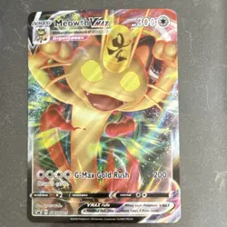 JUMBO Meowth VMAX SWSH005 Holo Promo Card VMAX - Image 1