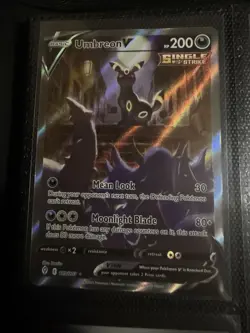 Pokemon TCG Umbreon v Evolving Skies Holo Ultra Rare Card 189/203 *Near Mint* - Image 1