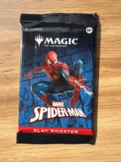 9x Spider-Man Magic the Gathering Booster Pack NEW - Image 2