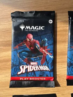 9x Spider-Man Magic the Gathering Booster Pack NEW - Image 3