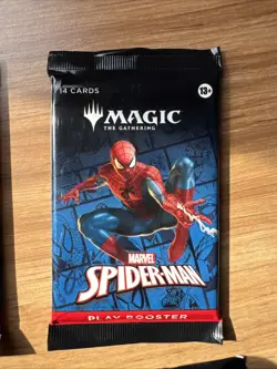 9x Spider-Man Magic the Gathering Booster Pack NEW - Image 4