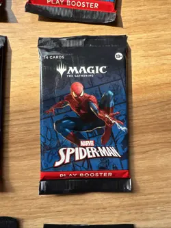 9x Spider-Man Magic the Gathering Booster Pack NEW - Image 5
