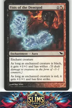 Fists of the Demigod - Shadowmoor - MTG - Common - #187 - NM - Image 1