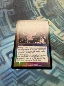 MTG Foil Tangle Wire Nemesis - Ring Indent And Horizontal Scratch On Back - Image 2