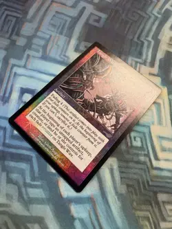 MTG Foil Tangle Wire Nemesis - Ring Indent And Horizontal Scratch On Back - Image 4