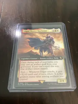 Edgar, Master Machinist Extended Art - FIC 0169 NM - MTG Magic - Image 2