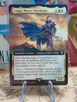 1x Edgar, Master Machinist (Extended Art) #169 MTG Final Fantasy FIC NM X1 - Image 1