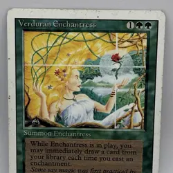 MTG Verduran Enchantress Revised Edition - SPARROW MAGIC HP Green - Image 1